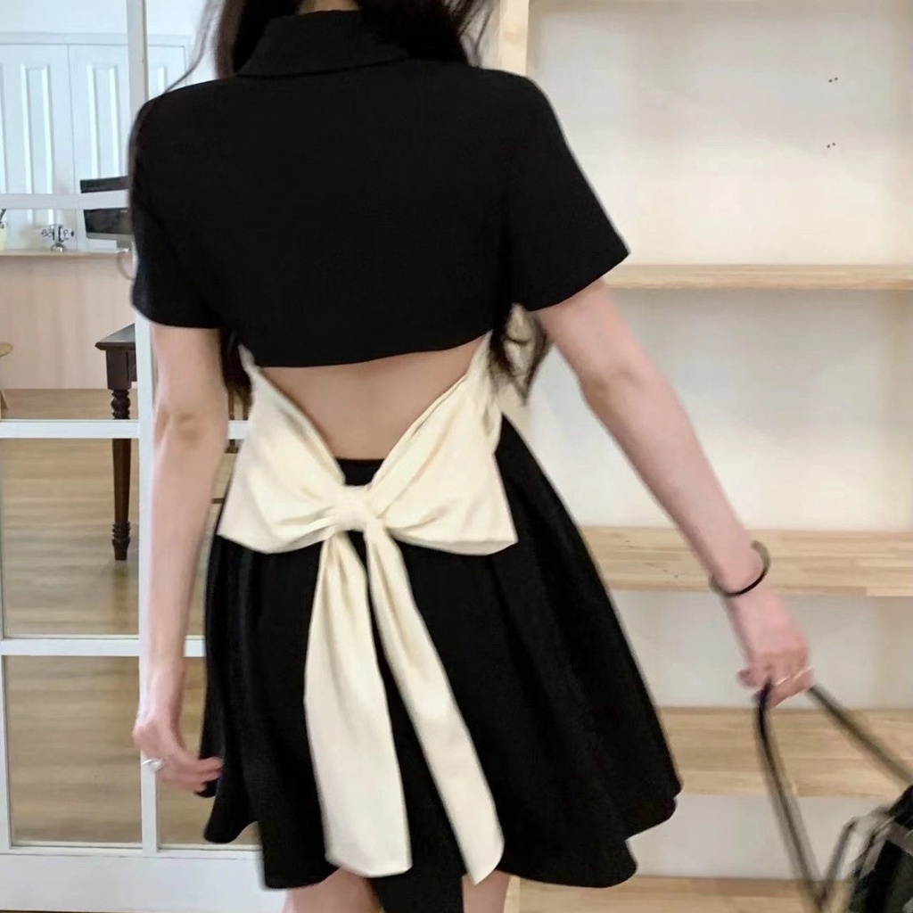 Đầm Perty chữ A thời trang mùa hè phong cách Hàn Quốc cho nữ