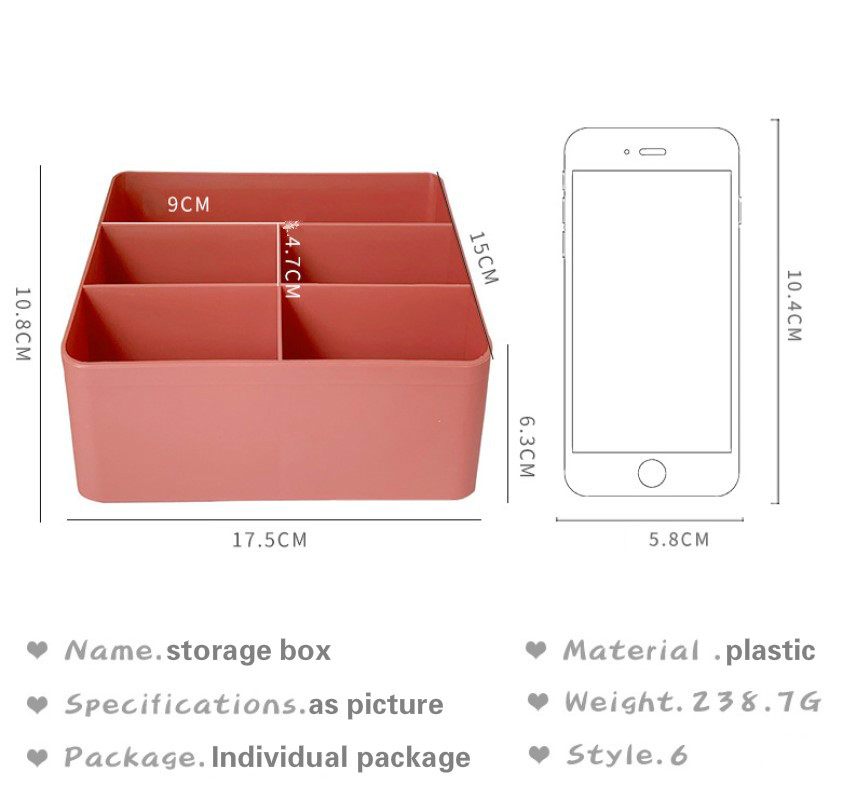 Giỏ đựng mỹ phẩm để bàn hình mặt cười phong cách Hàn Quốc