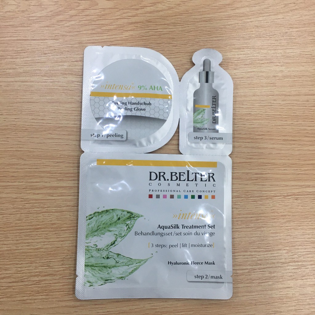 Set Peel Da 3 Bước Chăm Sóc Đặc Biệt Dr.Belter 581R AquaSilk Treament - Chính Hãng Đức