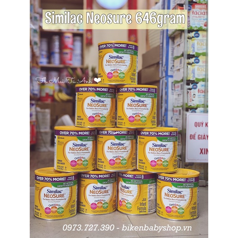 Sữa bột Similac Neosure 371gr &amp; 646gr