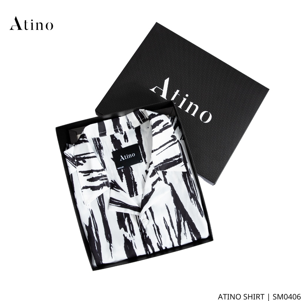 Áo sơ mi dài tay nam WOOD ATINO vải lụa form regular SM0406 | BigBuy360 - bigbuy360.vn