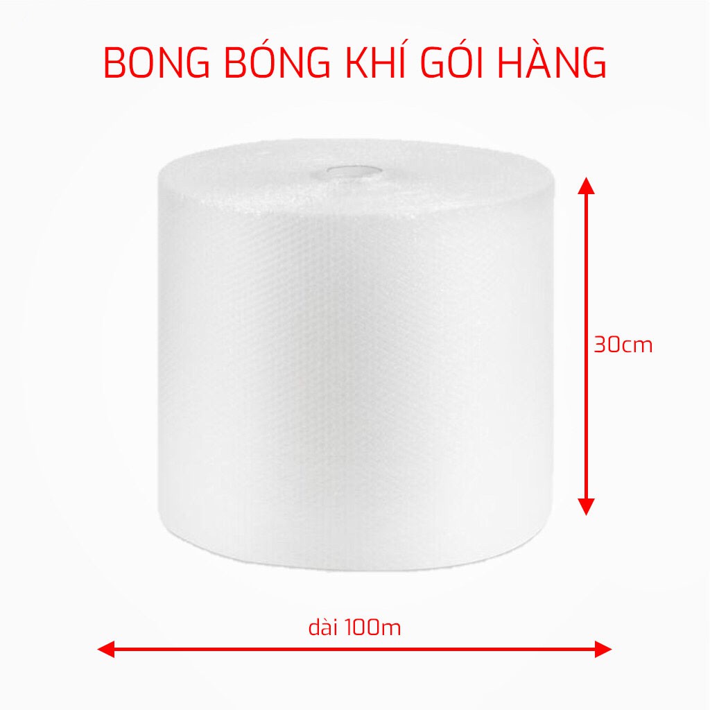 Bong bóng khí gói hàng, màng xốp hơi cuộn dài 100m