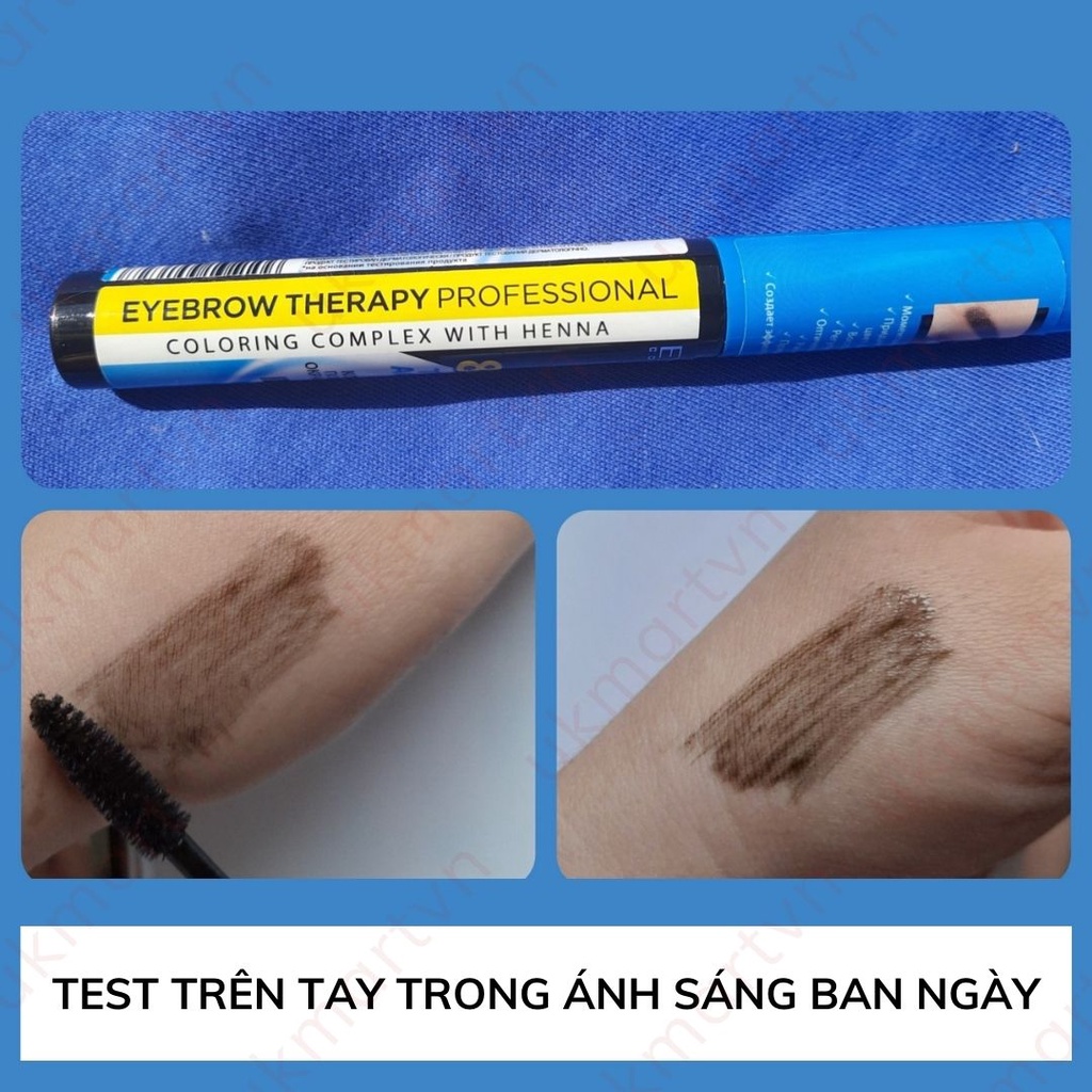 Dưỡng Chân Mày Eveline 8B1 Total Action Eyebrow Therapy 10ml