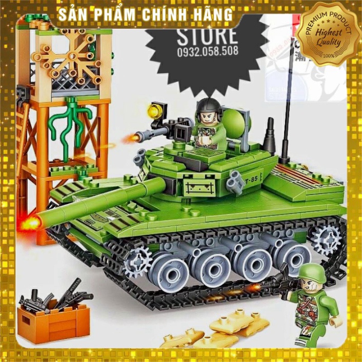Lego Chaobao 7015 Lắp Ráp Xe Tank T-85 ( 415 Mảnh ) [Hàng Có Sẵn]