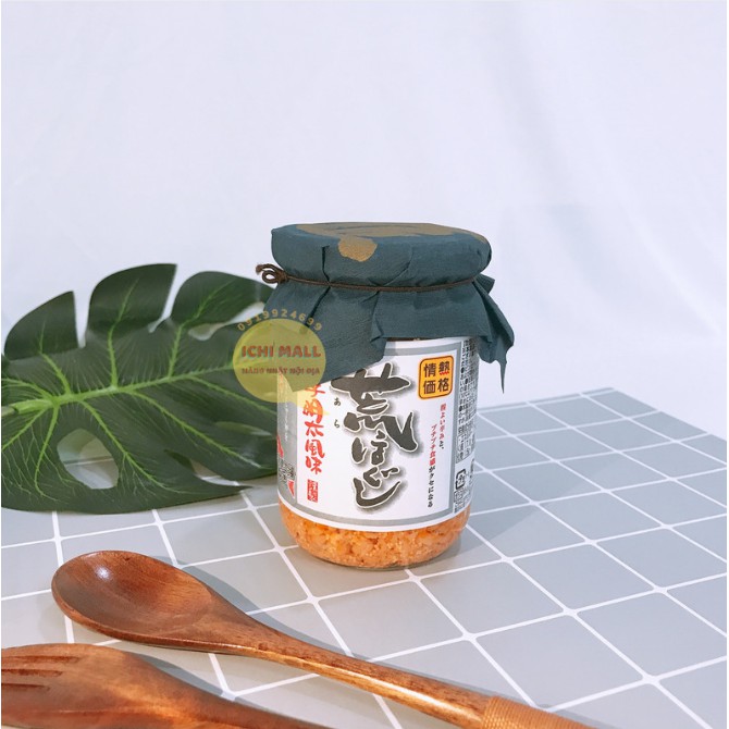 (DATE 2023) Ruốc cá hồi trộn trứng Nhật 160gr - nhiều cá hơn (nắp xanh đậm)