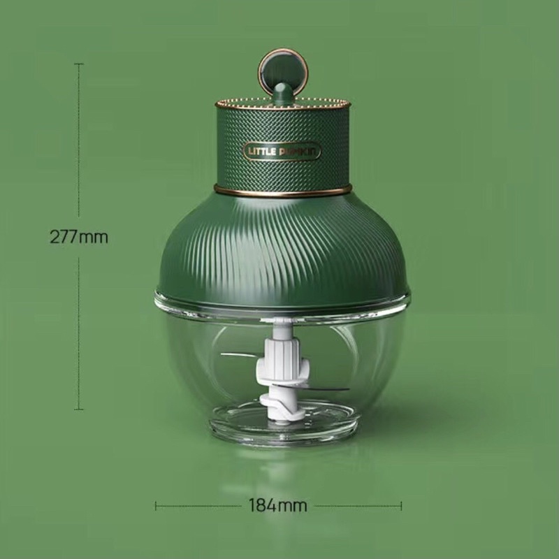Máy xay thịt rau củ đa năng LITTLE PUMKIN màu xanh kiểu dáng cổ điển bảo hành 12 tháng