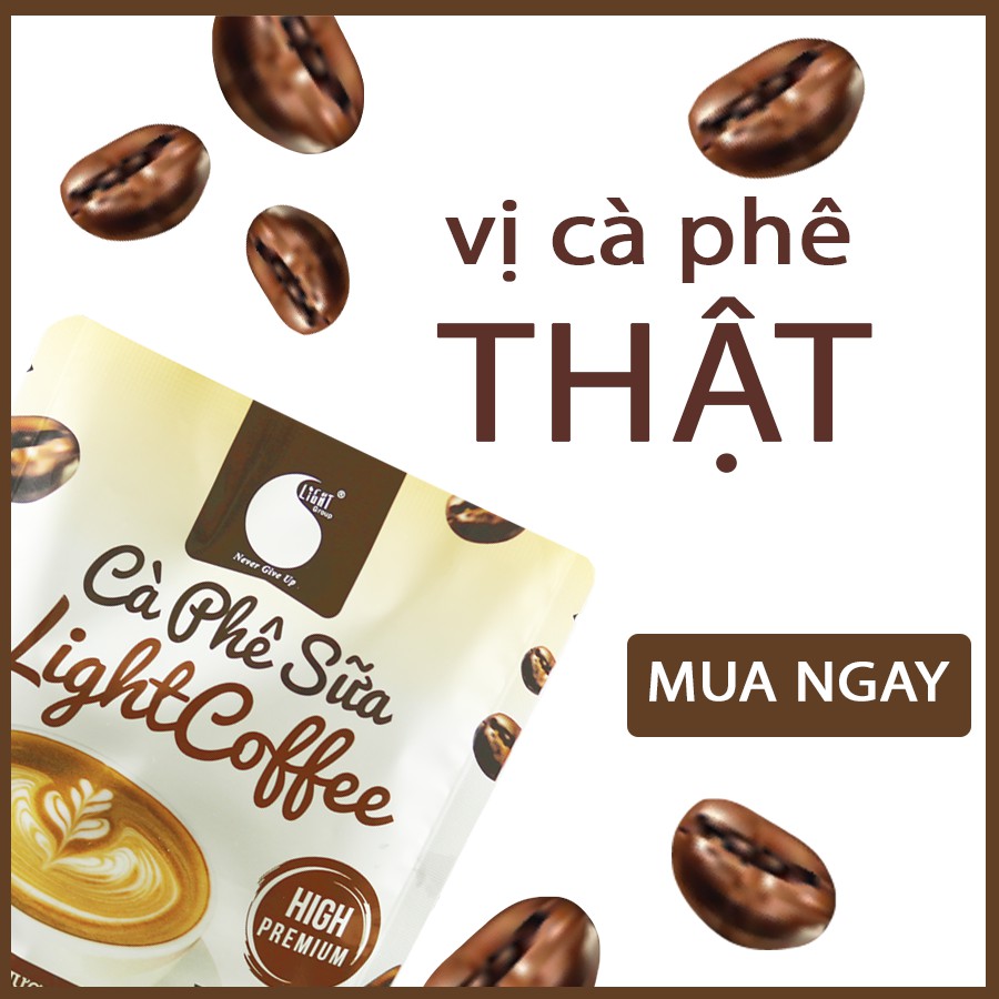 [Mã BMBAU50 giảm 7% đơn 99K] Combo 5 gói Cà phê sữa Light Coffee vị cà phê thật, không hương liệu - Gói 50g