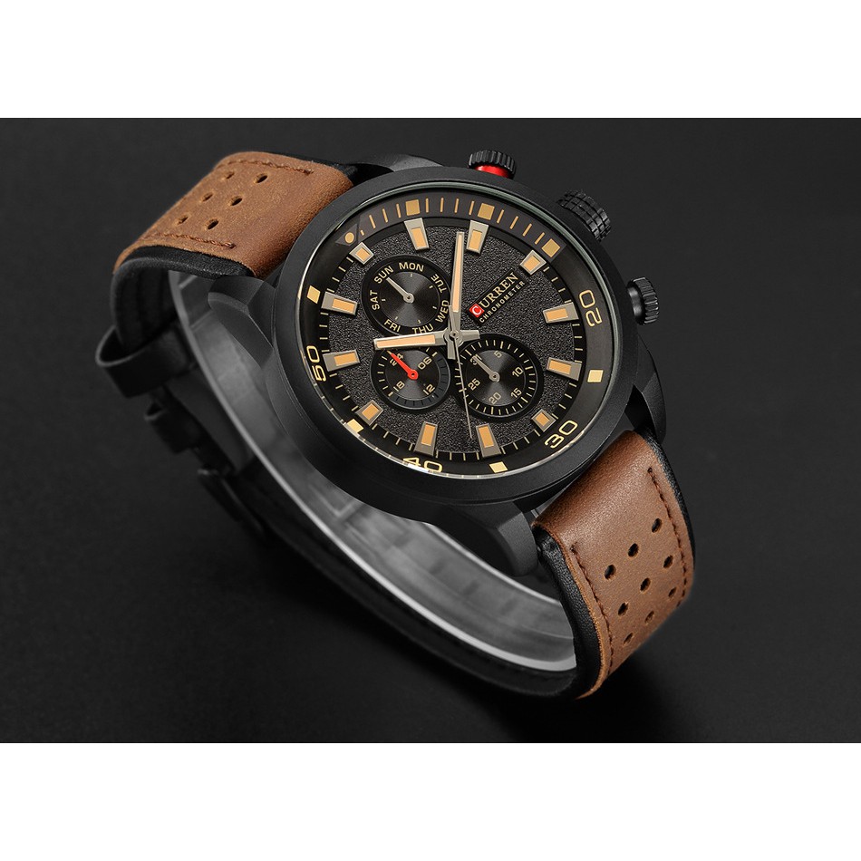 Đồng Hồ Quartz Đeo Tay CURREN 8250 Dây Da Chống Nước Sành Điệu | BigBuy360 - bigbuy360.vn