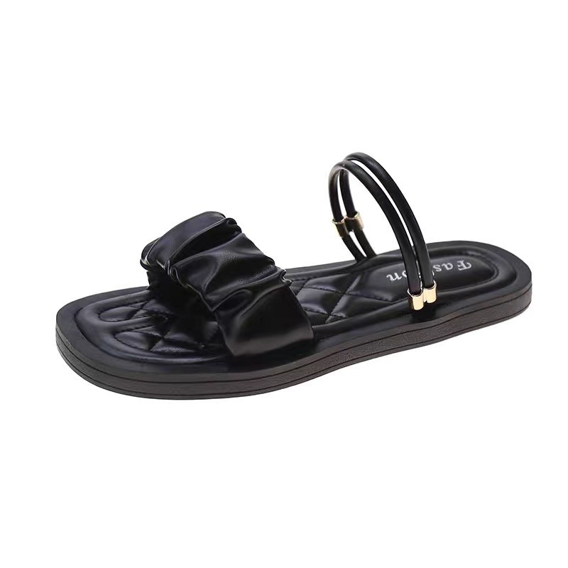 (HÀNG CÓ SẴN) H3- Sandal da mềm đi 2 kiểu quai nhún BIG SIZE 40-41-42