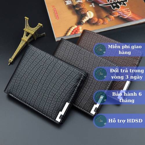 Ví nam / bóp nam -DAIQISI- da cao cấp dáng đựng mini đựng tiền, đựng thẻ F35STORE_V11