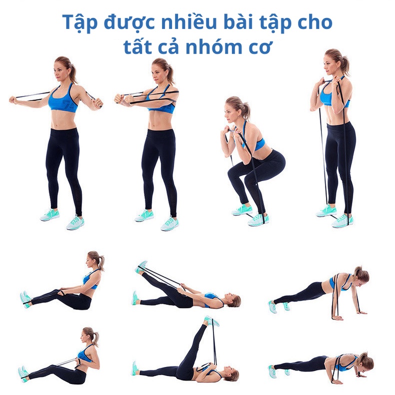 Dây Kháng Lực Power Band, Dây Trợ Lực Tập Gym Tập Toàn Thân Chất Liệu Cao Su Đàn Hồi Cực Bền