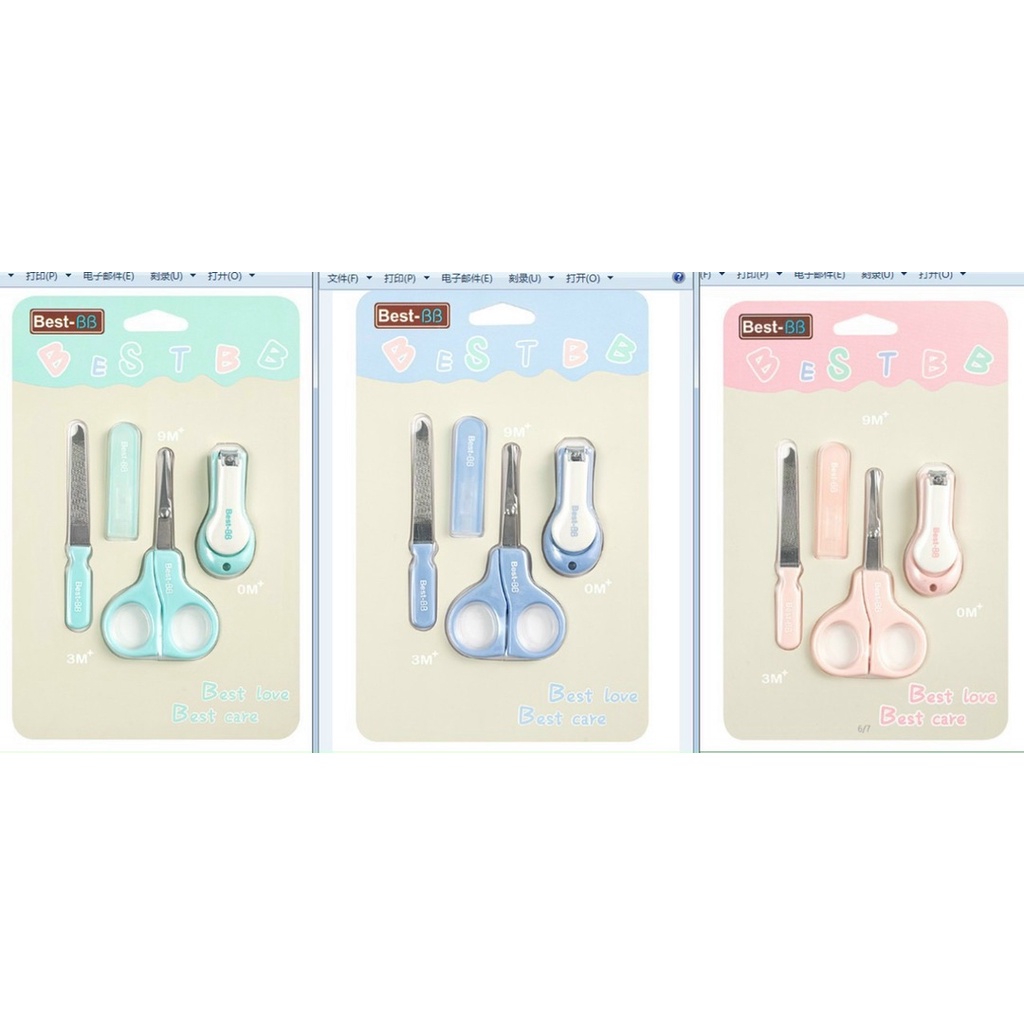 bộ bấm móng 4 chi tiết Best BB
