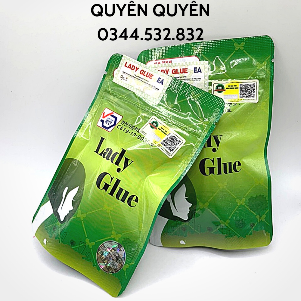 Keo nối mi Lady glue xanh-quyên quyên