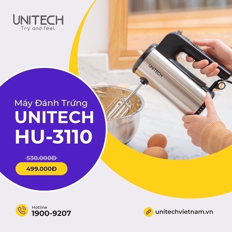 Máy đánh trứng Unitech HU 3110 400W