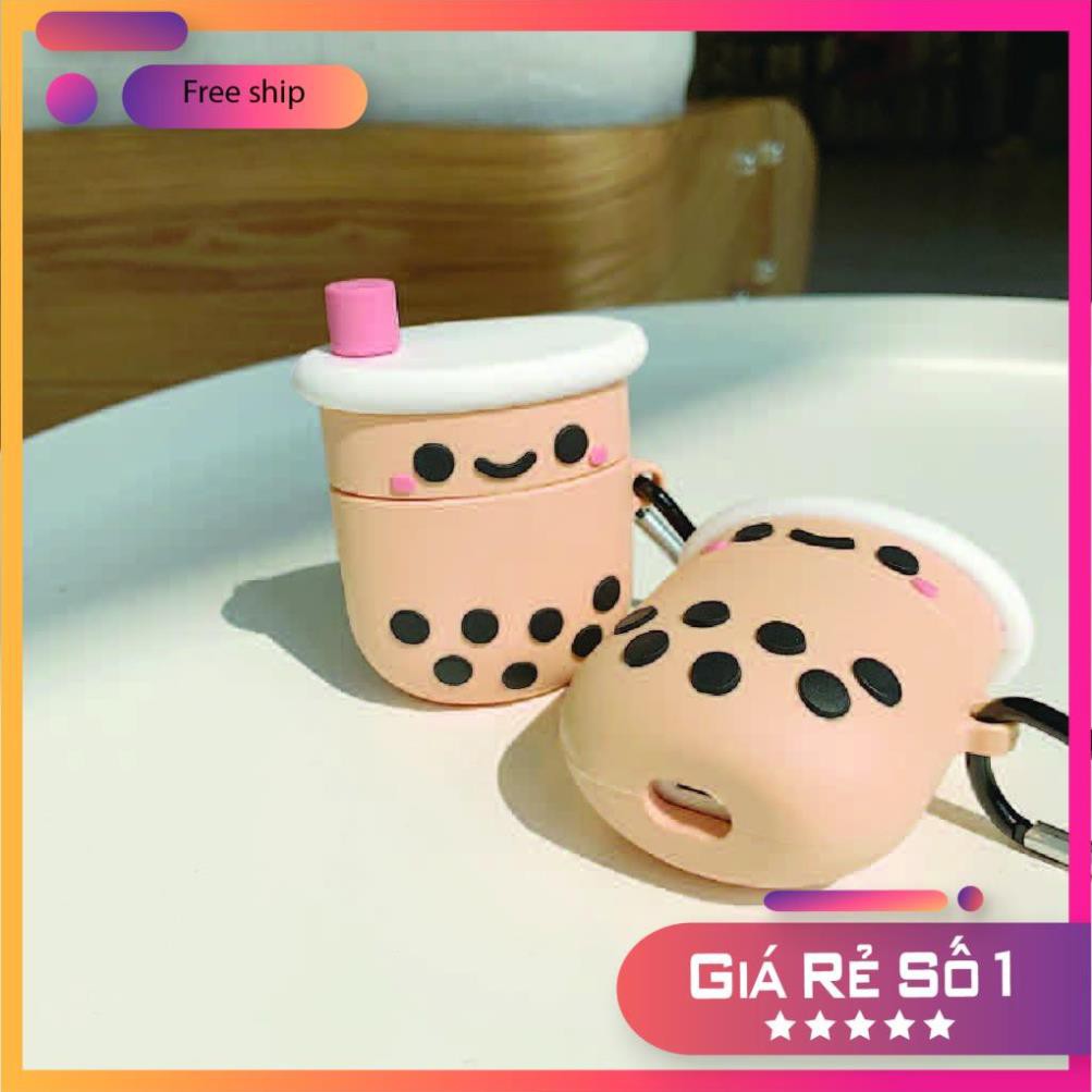 Airpods Case ⚡ Freeship ⚡ TRÀ SỮA CUTE Case Tai Nghe Không Dây Airpods 1/ 2/ i11/ i12/ i18/ i100/Pro- Châts Case Store