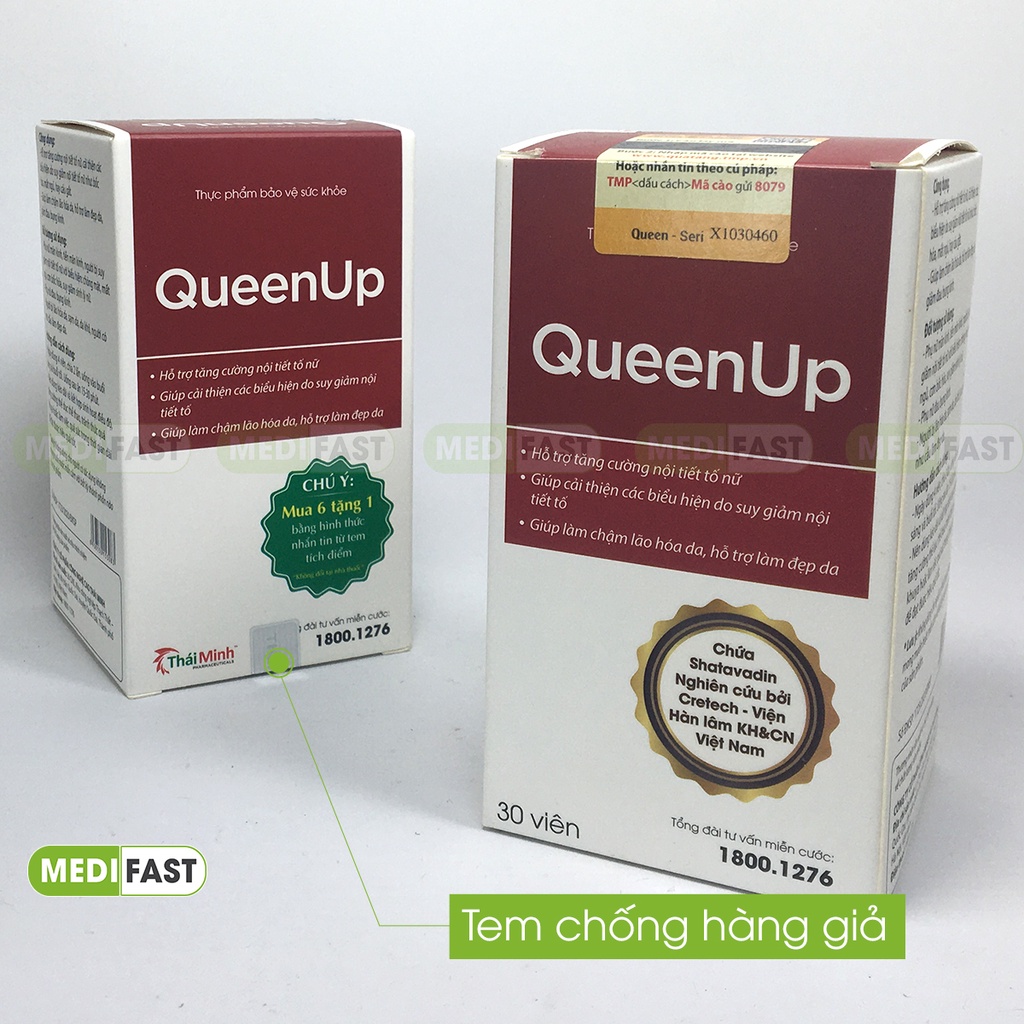 Tăng cường nội tiết tố Queen up - cho phụ nữ sau sinh, ngoài 30 tuổi, làm đẹp da, tăng sinh lý nữ từ Collagen Queenup