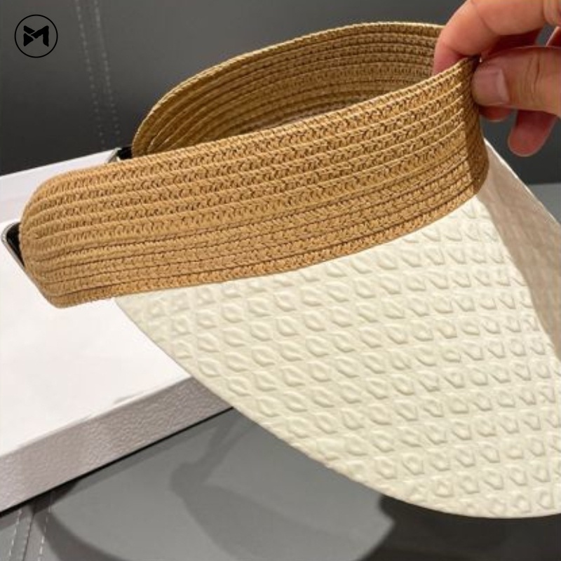 Mũ Rộng Vành Hở Chóp Có Thể Điều Chỉnh Phong Cách Hàn Quốc Thời Trang Đi Biển Cho Nữ