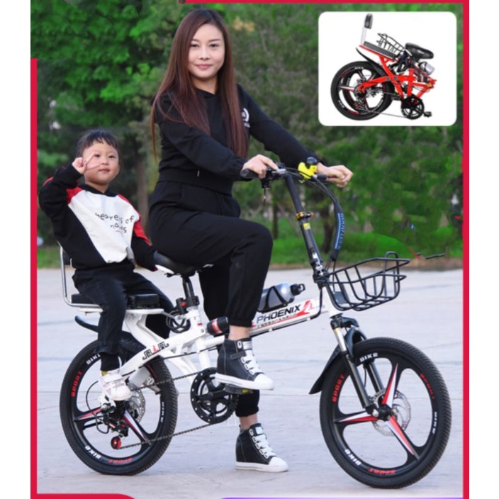 XE ĐẠP GẤP PHONIX CHÍNH HÃNG _SIZE 20 INH NAM NŨ.