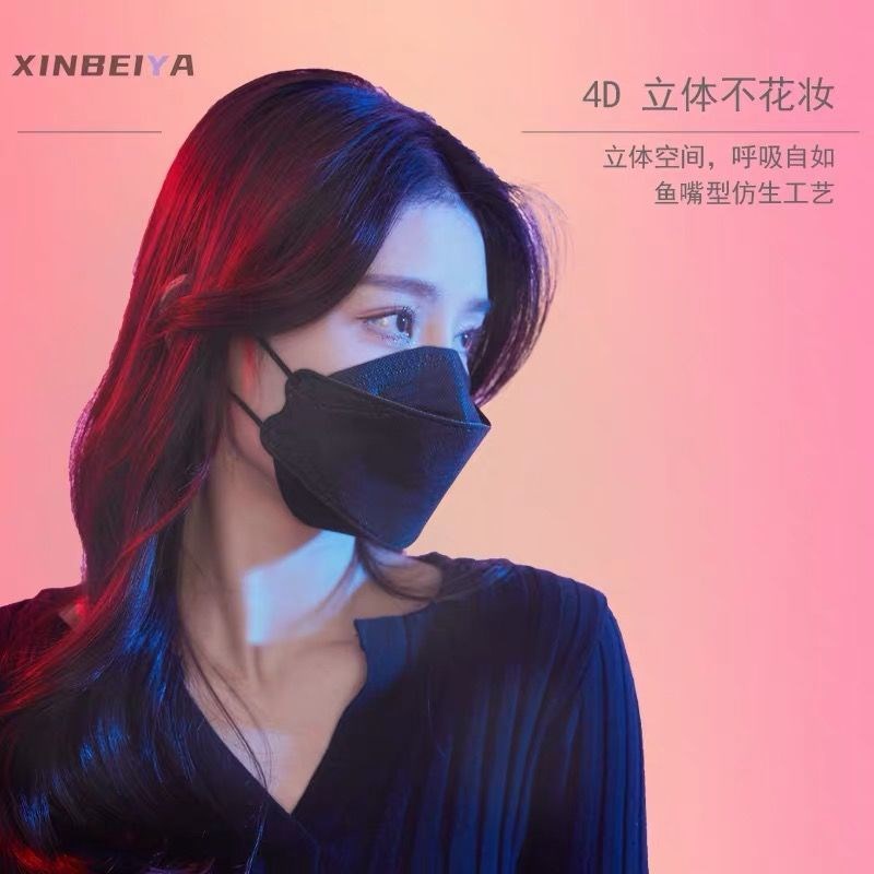 Khẩu Trang 4d Mask Kf94 Công Nghệ Nhật Bản 4 Lớp Kháng Khuẩn Với 3 Màu Thời Trang Che Full Hết Mặt 1 Túi 10 Cái