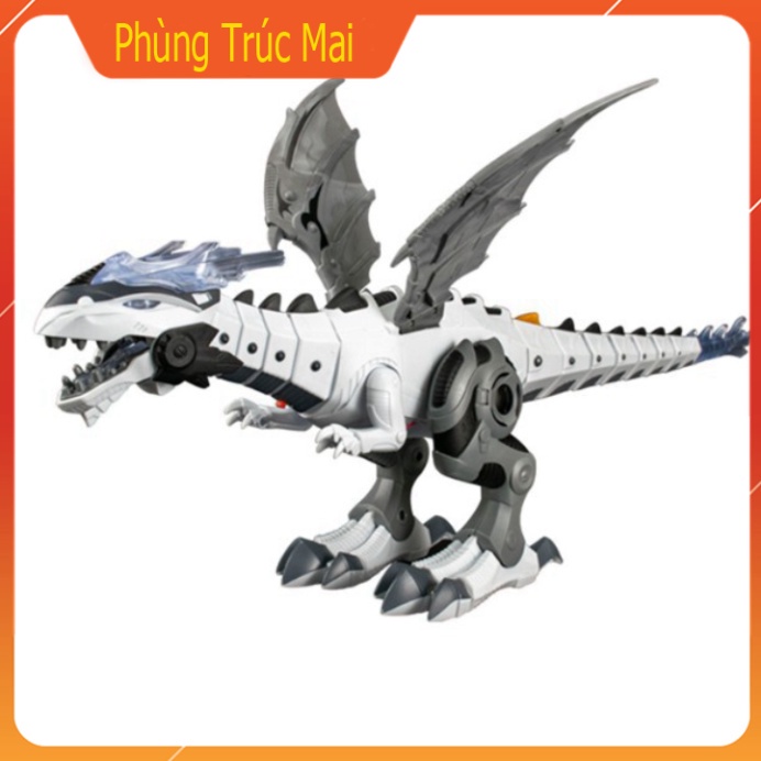 Khủng Long Robot Phun Khói - Lửa Điện Sử Dụng Pin , Đồ chơi cho bé