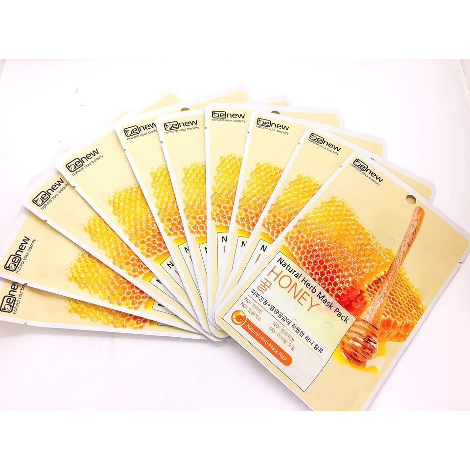 Mặt nạ giấy dưỡng da Mật Ong Benew Honey Natural Herb Mask Pack 22ml