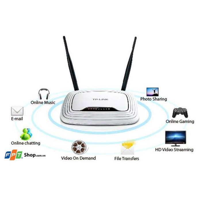 Bộ phát Wi-Fi :Tp-Link TL-WR841N Chuẩn N Tốc Độ 300Mbps