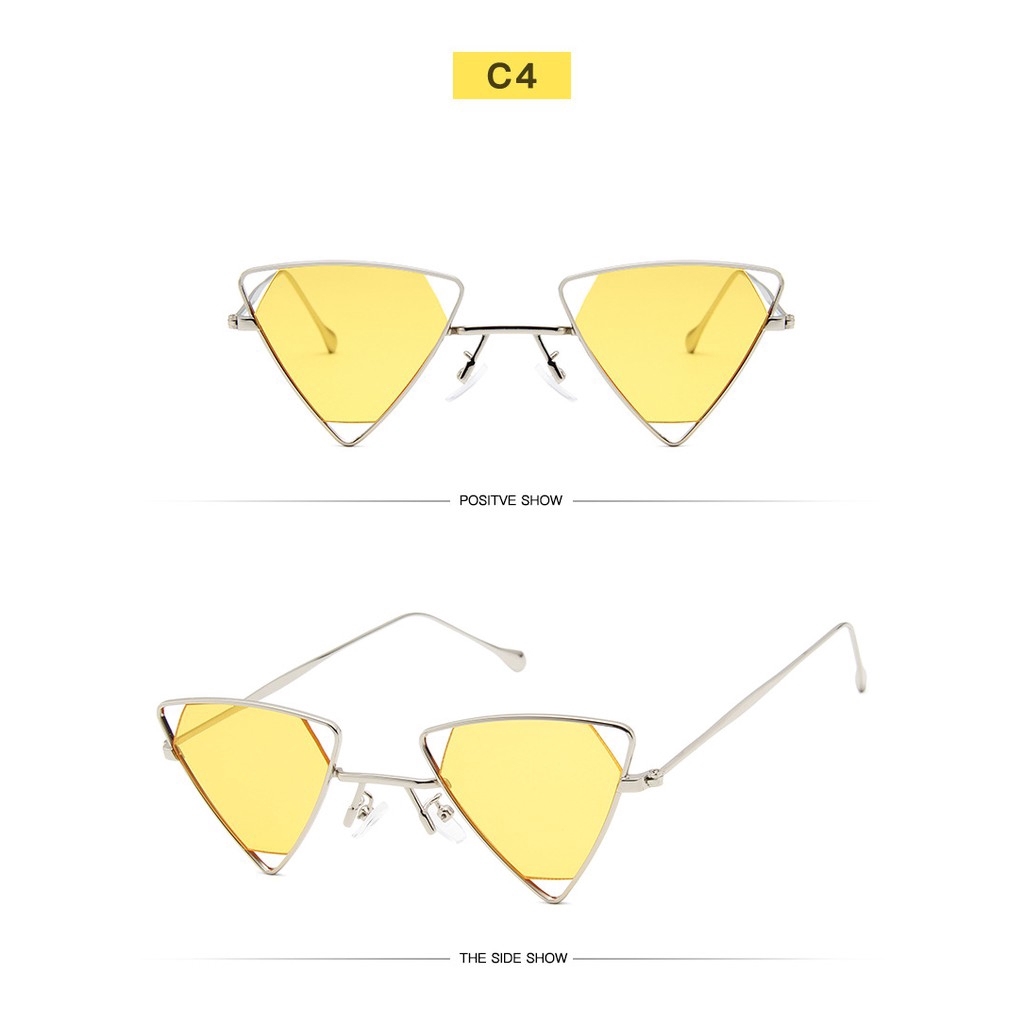 Kính Mát Gọng Kim Loại Màu Sắc Ngọt Ngào Phong Cách Ulzzang Hàn Quốc