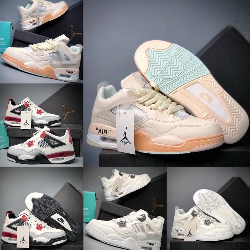 Giày Sneaker JD4 OFF WHITE 🎁 FREESHIP 🎁 Giày JD4 OFF Nam Nữ Cao Cấp , Đẹp Êm Ái Nhất