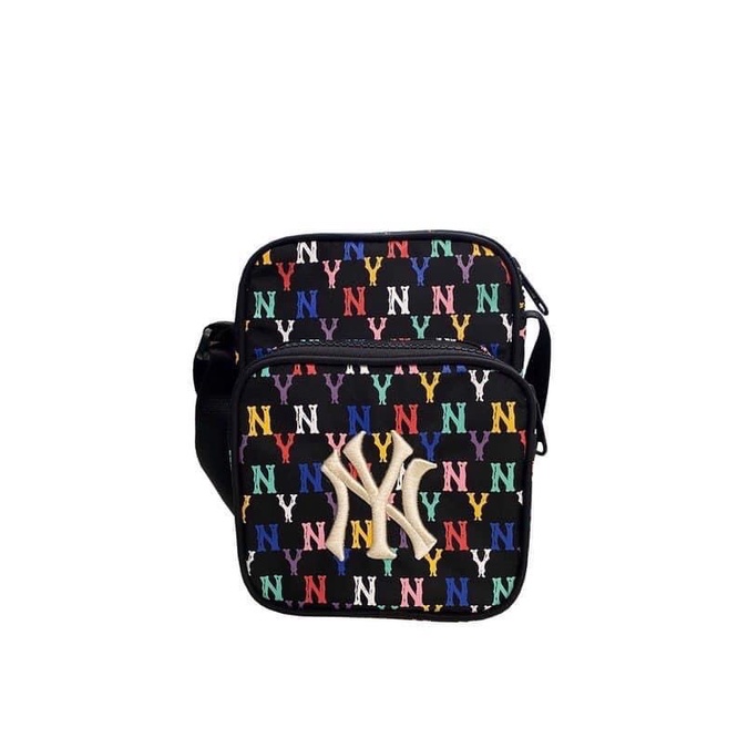 Túi Đeo Chéo MLB NY Monogram Rainbow(có kèm hình thật)