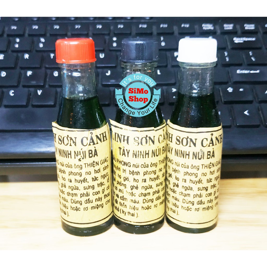 1 Chai Dầu Phong Linh Sơn Cảnh - Chai Thủy Tinh lớn 30ml - Mẫu mới 2019 (mẫu nắp nhiều màu)