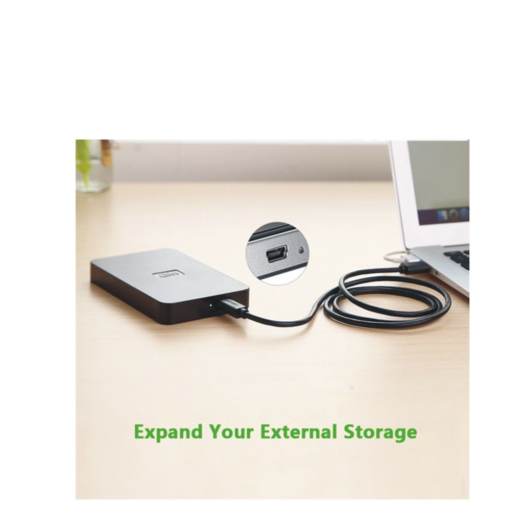 Cáp Sạc Mini USB Sang USB Dài 3M UGREEN 10386 - Hàng Chính Hãng