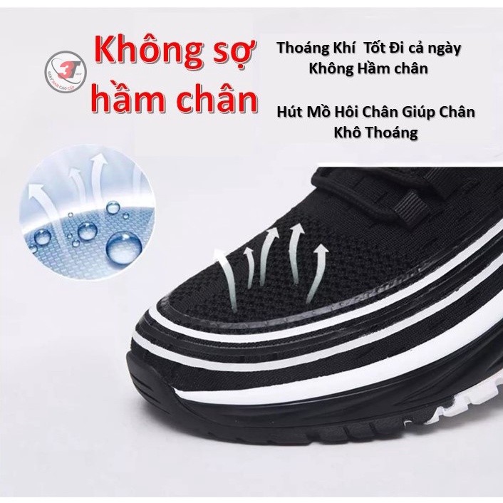 Giày Sneaker Nam , Giầy Thể Thao Thoáng Khí , Đế Cao su non Chống Trượt , Kiểu  Dáng Hàn Quốc