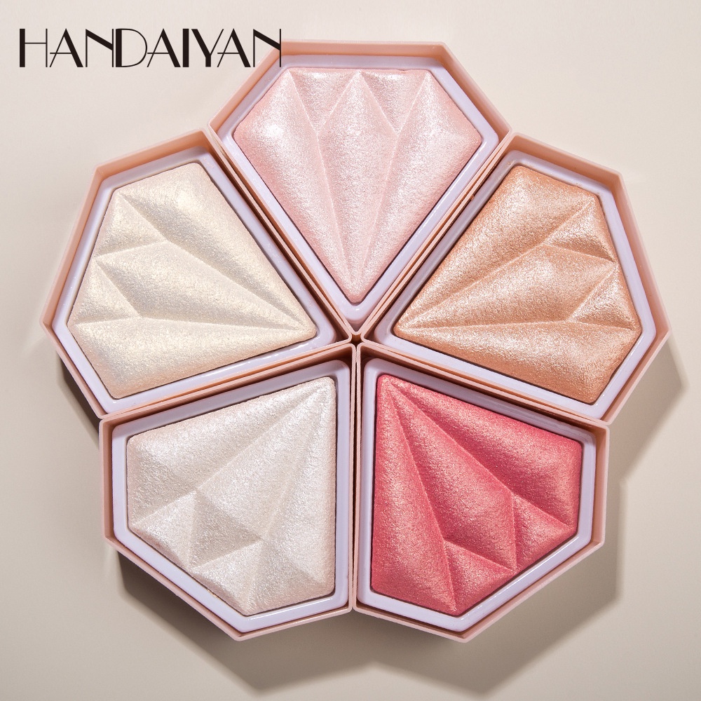 Phấn Highlight Bắt Sáng HANDAIYAN Diamond Glow Lấp Lánh Tiện Dụng Chất Lượng Cao 8g C1