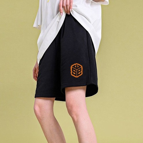 Quần Short Thể Thao Ống Rộng Màu Đen In Chữ Đơn Giản Size S-5Xl Thời Trang Mùa Hè Cho Nam Và Nữ