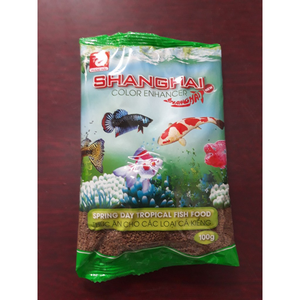Thức ăn cho cá kiểng các loại gói 100gram hạt mịn