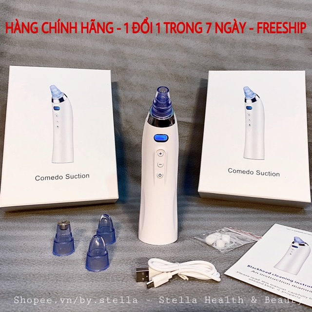 [CHÍNH HÃNG, FREESHIP] Máy Hút Mụn Comedo 5 Chế Độ Chính Hãng Hút Bã Nhờn Dầu Thừa