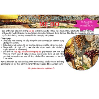 Bột ngũ cốc dinh dưỡng Mẹ Bo