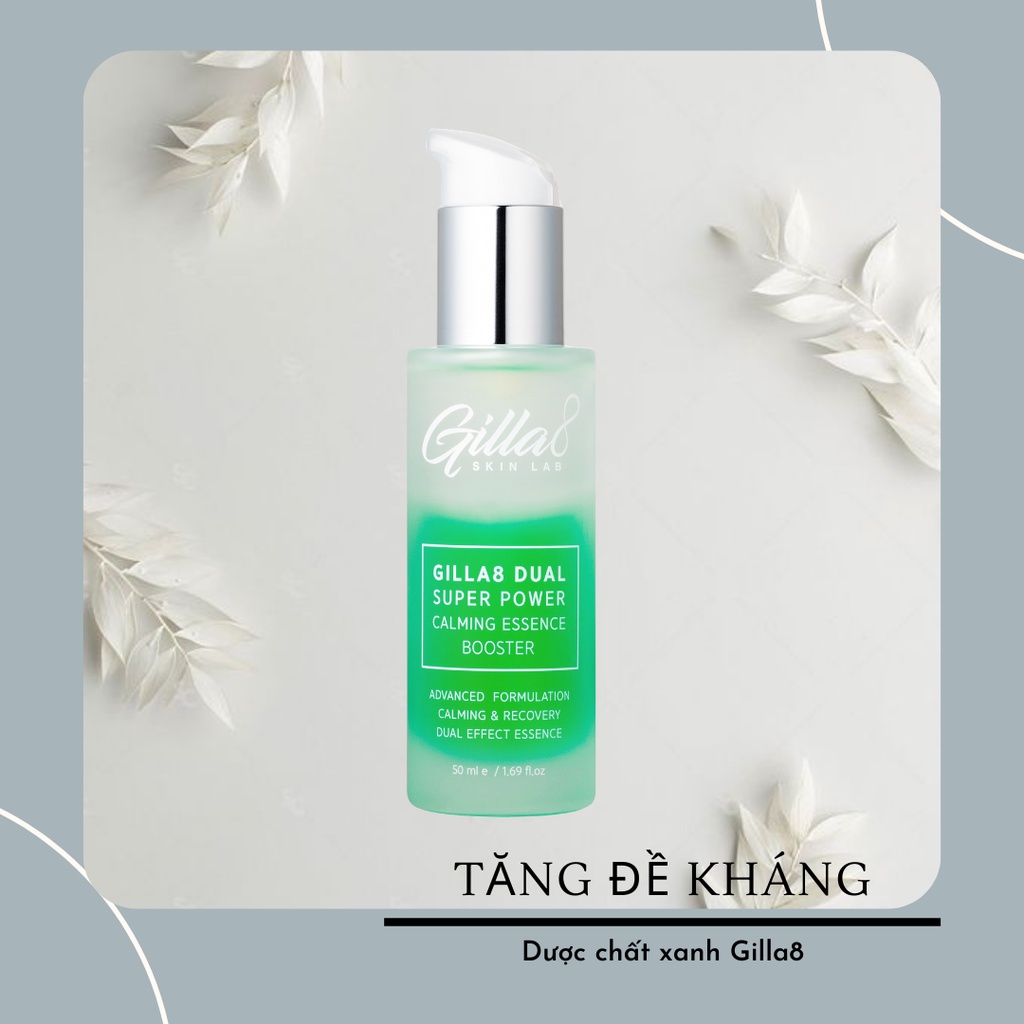 Tinh chất xanh Gilla8 Dual Super Power Calming Essence Booster (50ml)