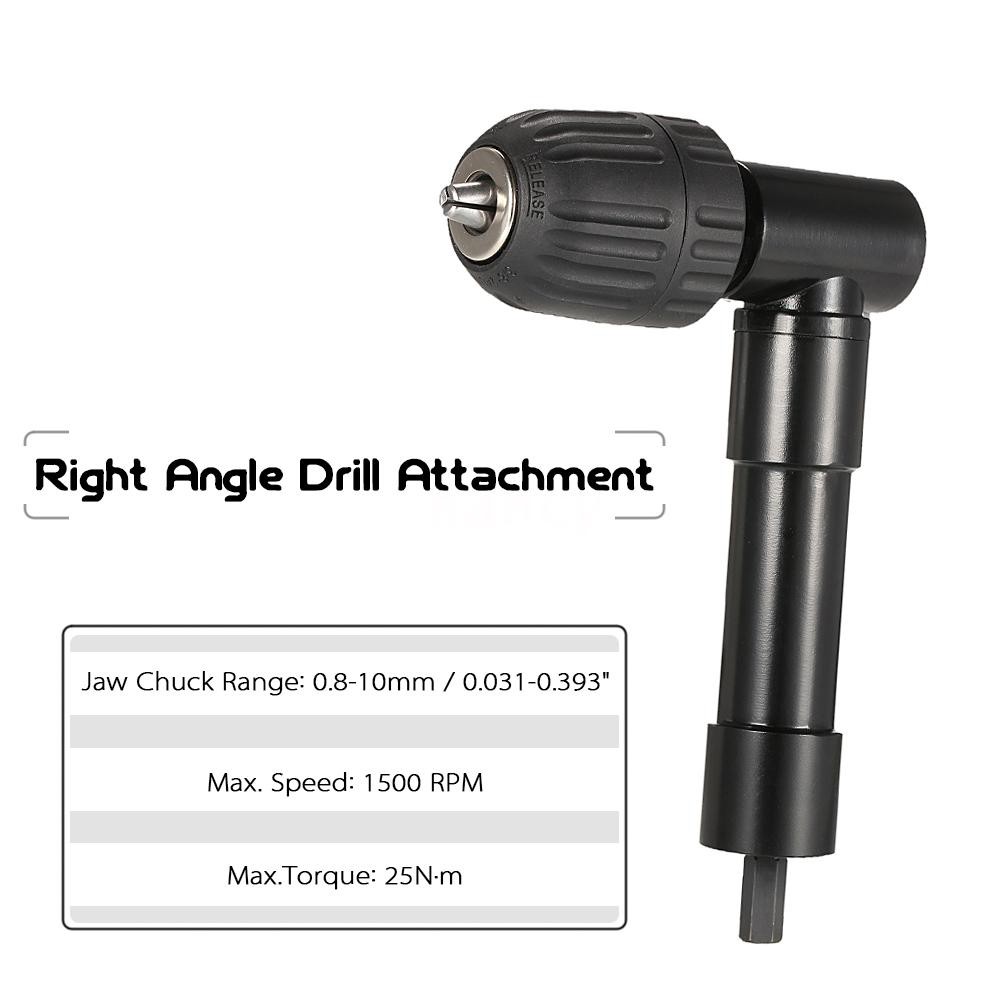 Đầu gắn mũi khoan không lõi bẻ góc 90 độ 0.8-10mm