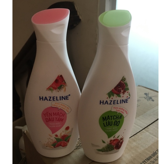 230ml Sữa dưỡng thể sáng da mềm mịn HAZELINE chính hãng công ty mẫu mới