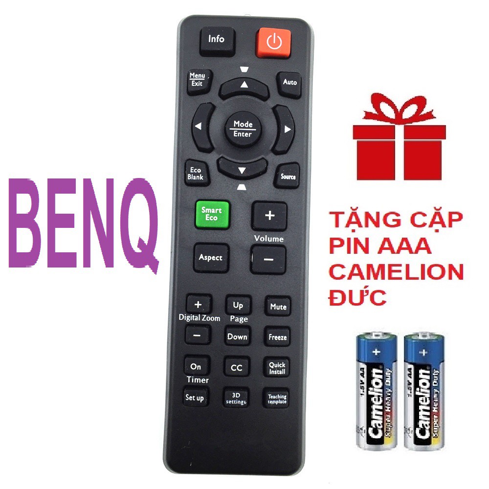 Remote máy chiếu BENQ mẫu 1 - Điều khiển máy chiếu BENQ mẫu 1 - PROJECTOR (Hàng hãng - tặng pin)