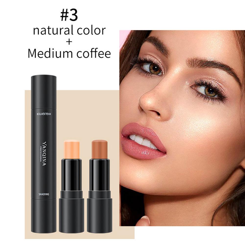 Thanh che khuyết điểm Hai Đầu 3 Màu Sắc Tùy Chọn Trang Điểm Bắt Sáng Và Tạo Khối Cho Nữ