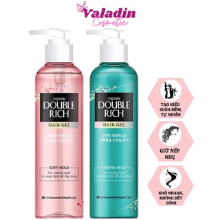 Gel giữ nếp tóc double rich hair gel soft hold /hard hold 250ml - sịt giữ nếp tóc