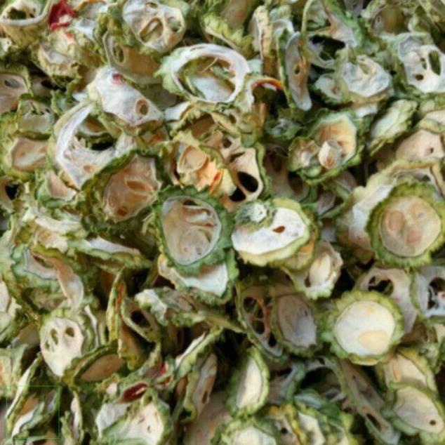 1kg Khổ Qua Rừng  thái lát phơi khô hàng xanh đẹp.
