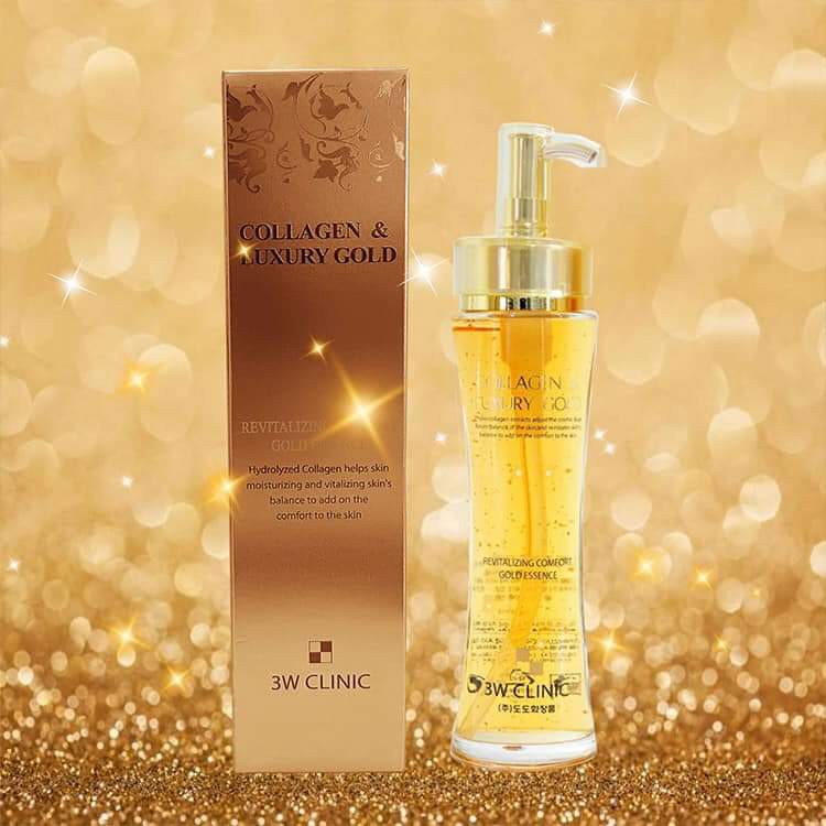 Serum Tinh Chất Vàng Dưỡng Trắng Tái Tạo Da Collagen &amp; Luxury Gold 3W Clinic 150ml