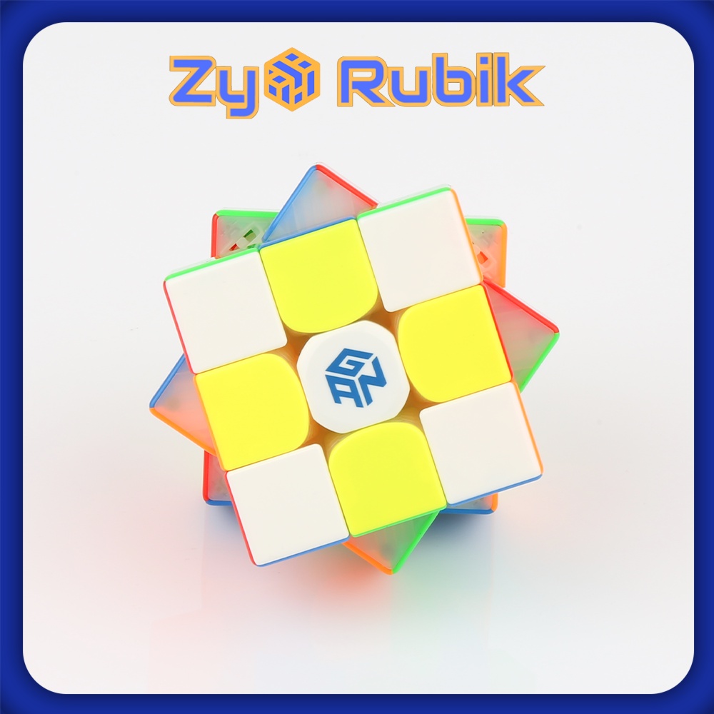 Rubik 3x3 GAN 12 SERIES 3 Maglev UV/ Maglev Matte / Gan 12M LEAP Stickerless không viền - ZyO Rubik