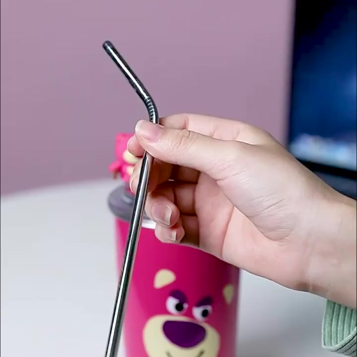 Ly Giữ Nhiệt Gấu Dâu Losto Lõi Inox 304 Kèm Tặng Ống Hút | BigBuy360 - bigbuy360.vn