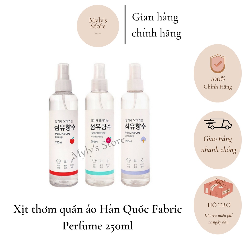 Xịt thơm quần áo Daiso Fabric Perfume Hàn Quốc 250ml - mylysstoredn