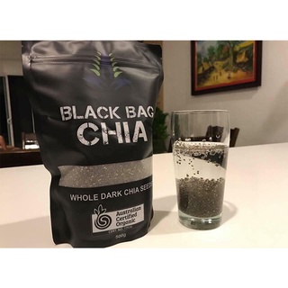 Hạt chia úc organic túi đen - black bag chia seeds - chính hãng the shape