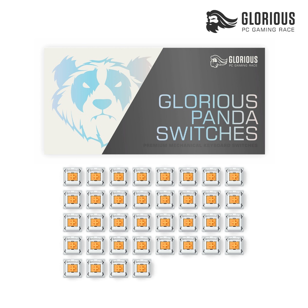 
                        Hộp 36 switch cơ Glorious Panda - Hàng chính hãng - Tactile 67g
                    